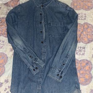 Long Torso Jean Button Up